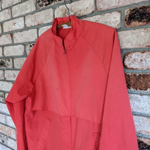 ๐ฌ๏ธ Vintage 80s Red Aqua Sheen Windbreaker XL - Picture 2 of 11